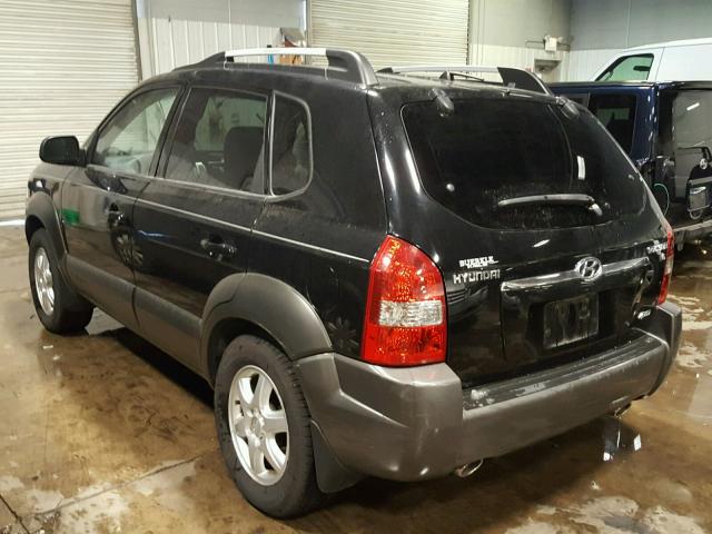 KM8JN72DX5U059289 - 2005 HYUNDAI TUCSON GLS BLACK photo 3