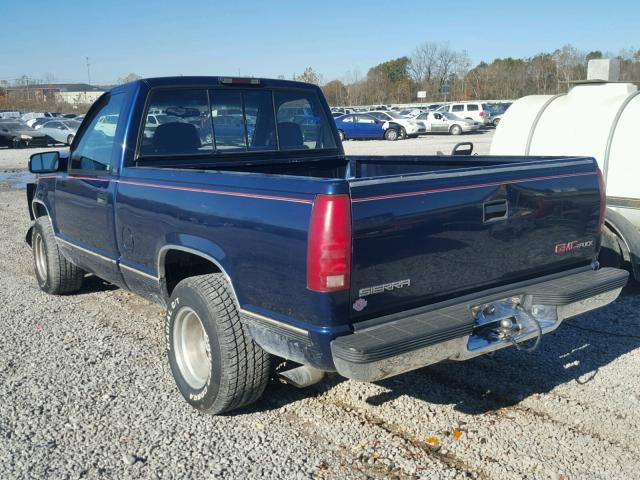 1GTEC14H9SZ562917 - 1995 GMC SIERRA C15 BLUE photo 3