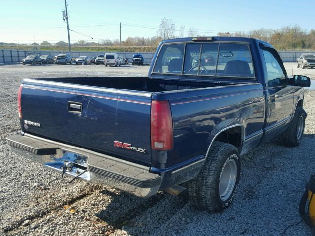 1GTEC14H9SZ562917 - 1995 GMC SIERRA C15 BLUE photo 4