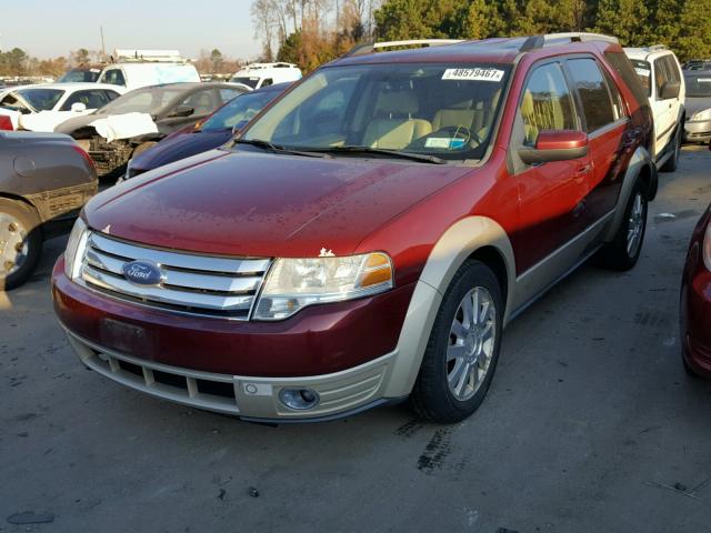 1FMDK08WX8GA14796 - 2008 FORD TAURUS X E RED photo 2