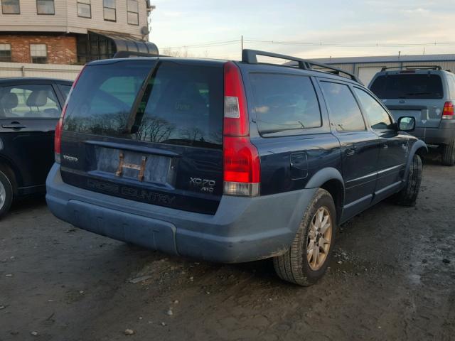 YV1SZ59H641150693 - 2004 VOLVO XC70 BLUE photo 4