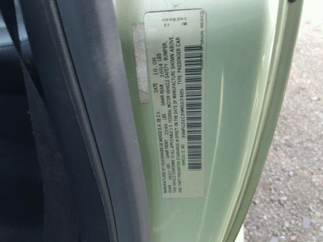 3VWPG31C39M507485 - 2009 VOLKSWAGEN NEW BEETLE Yaşıl foto 10