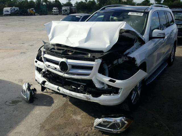 4JGDF2EEXFA484189 - 2015 MERCEDES-BENZ GL 350 BLU WHITE photo 2