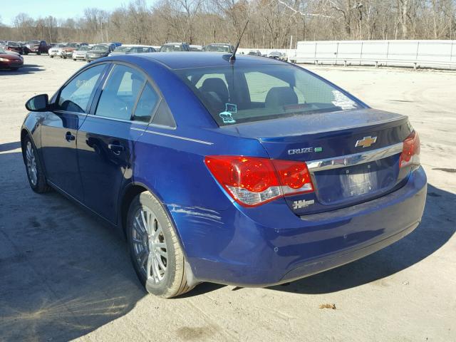 1G1PJ5SCXC7387886 - 2012 CHEVROLET CRUZE ECO BLUE photo 3