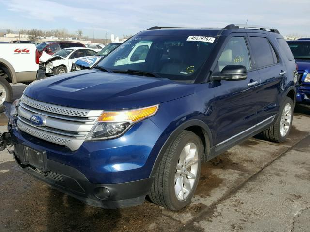 1FMHK8D86CGA55216 - 2012 FORD EXPLORER X BLUE photo 2