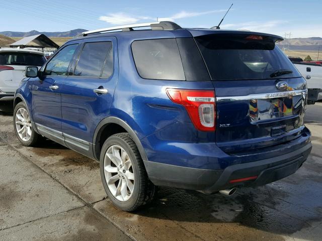 1FMHK8D86CGA55216 - 2012 FORD EXPLORER X BLUE photo 3