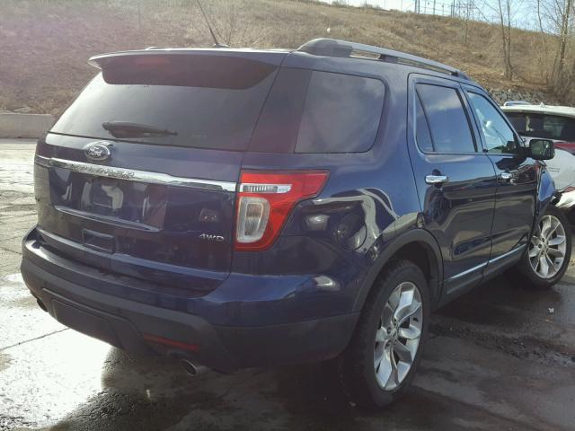 1FMHK8D86CGA55216 - 2012 FORD EXPLORER X BLUE photo 4