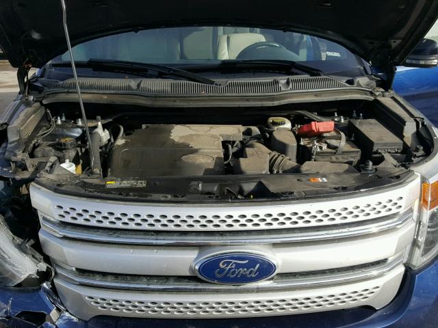 1FMHK8D86CGA55216 - 2012 FORD EXPLORER X BLUE photo 7