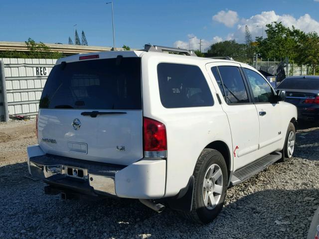 5N1AA08A15N718368 - 2005 NISSAN ARMADA SE ORANGE photo 4