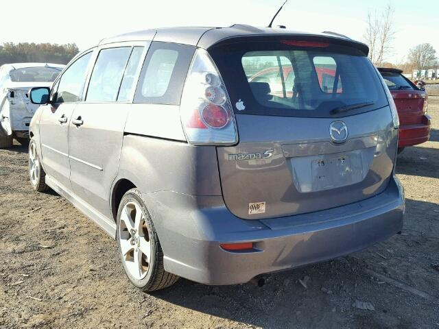 JM1CR293570138543 - 2007 MAZDA 5 BLUE photo 3