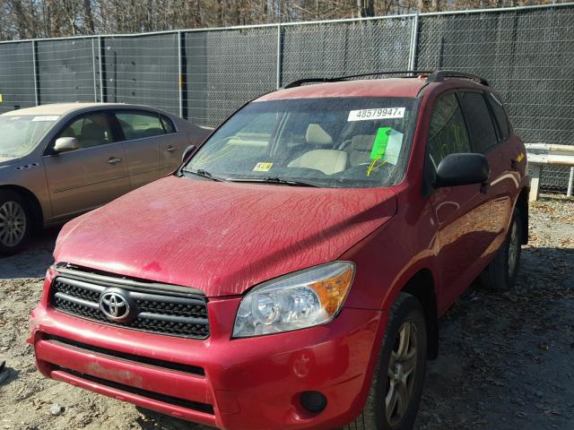 JTMBD35V275103002 - 2007 TOYOTA RAV4 RED photo 2