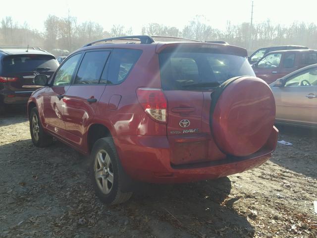 JTMBD35V275103002 - 2007 TOYOTA RAV4 RED photo 3