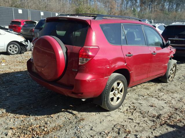 JTMBD35V275103002 - 2007 TOYOTA RAV4 RED photo 4