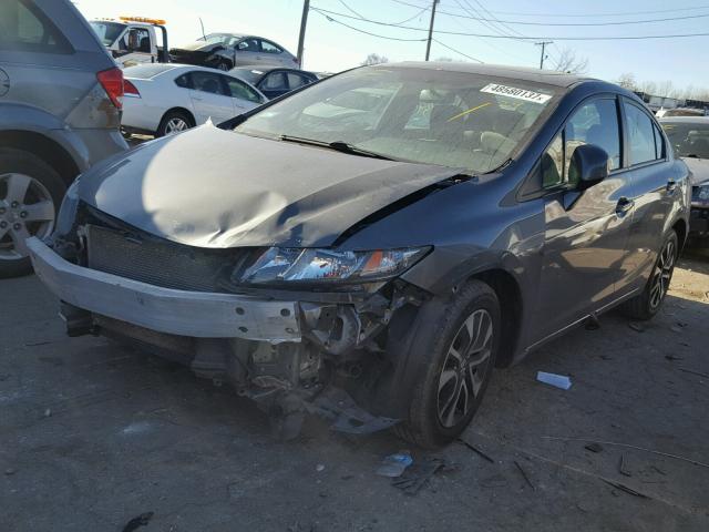 19XFB2F81DE092326 - 2013 HONDA CIVIC EX GRAY photo 2