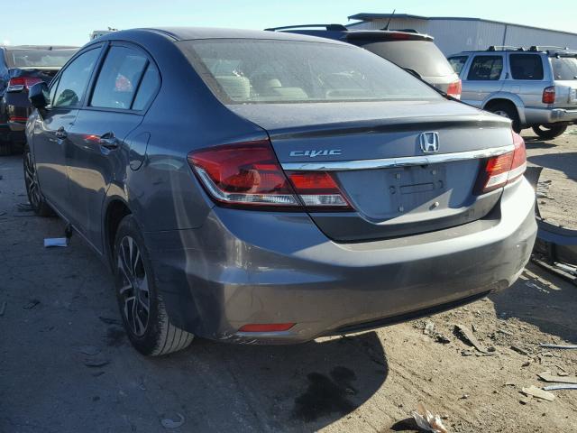 19XFB2F81DE092326 - 2013 HONDA CIVIC EX GRAY photo 3