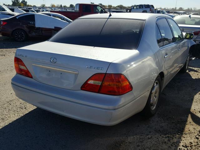 JTHBN30F120087201 - 2002 LEXUS LS 430 WHITE photo 4