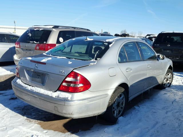 WDBUF26J25A594179 - 2005 MERCEDES-BENZ E 320 CDI SILVER photo 4