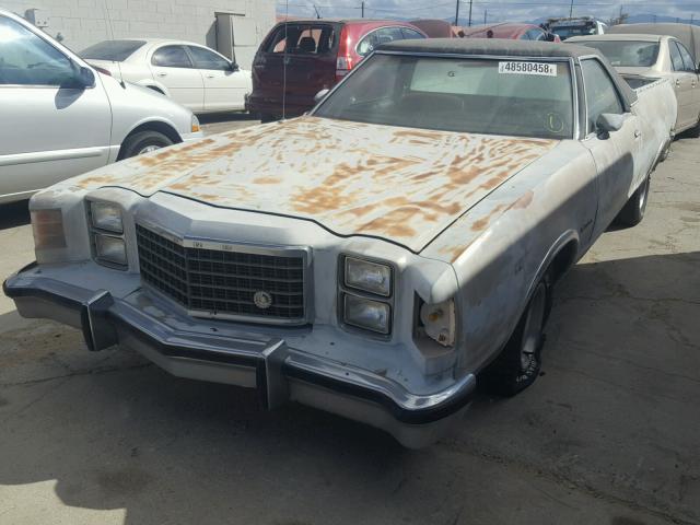 7A47S165090 - 1977 FORD RANCHERO SILVER photo 2