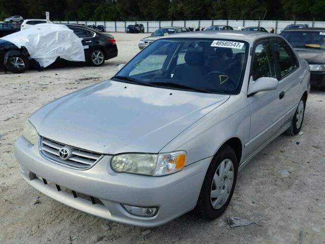 2T1BR12E01C491416 - 2001 TOYOTA COROLLA CE GRAY photo 2