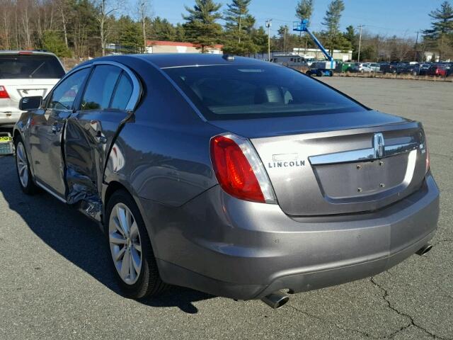 1LNHL9ER7BG608853 - 2011 LINCOLN MKS GRAY photo 3