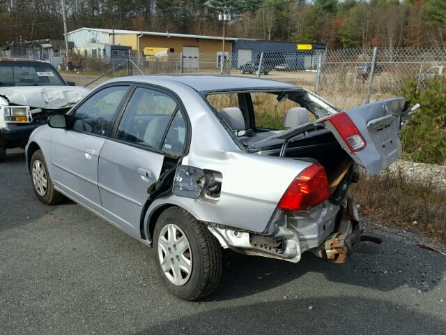 2HGES16543H594778 - 2003 HONDA CIVIC LX SILVER photo 3