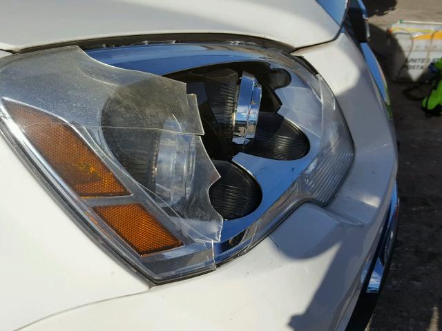 1GKEV23D69J102741 - 2009 GMC ACADIA SLT თეთრი ფოტო 10