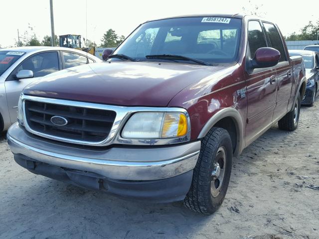 1FTRW07633KB90921 - 2003 FORD F150 SUPER MAROON photo 2