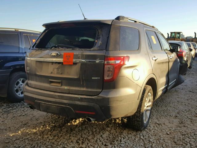 1FM5K8D81FGA19800 - 2015 FORD EXPLORER X GRAY photo 4