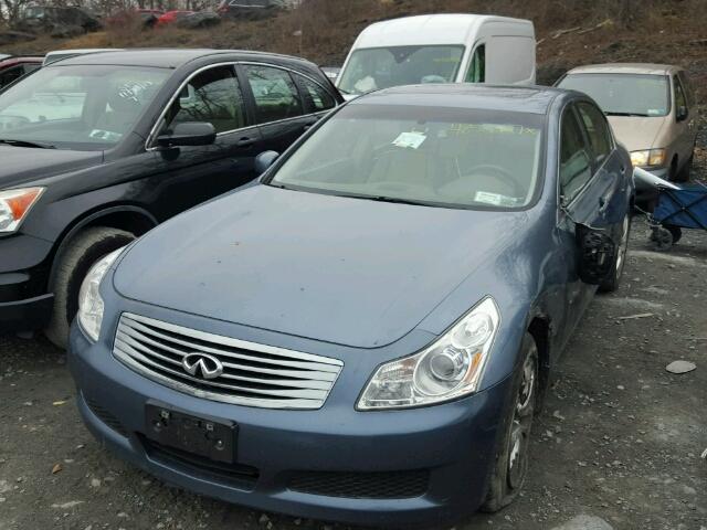 JNKBV61F78M268613 - 2008 INFINITI G35 BLUE photo 2