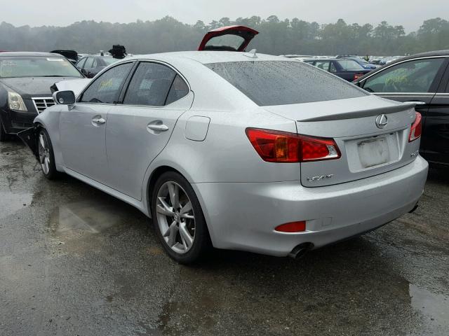 JTHBK262495090243 - 2009 LEXUS IS 250 SILVER photo 3