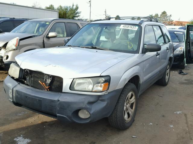 JF1SG63615H731655 - 2005 SUBARU FORESTER 2 SILVER photo 2