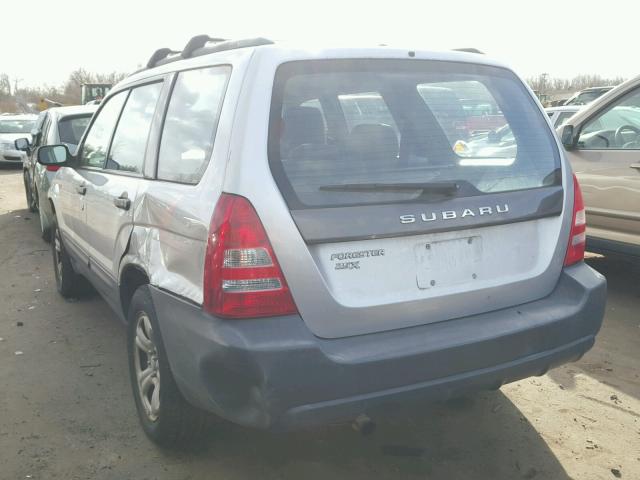 JF1SG63615H731655 - 2005 SUBARU FORESTER 2 SILVER photo 3