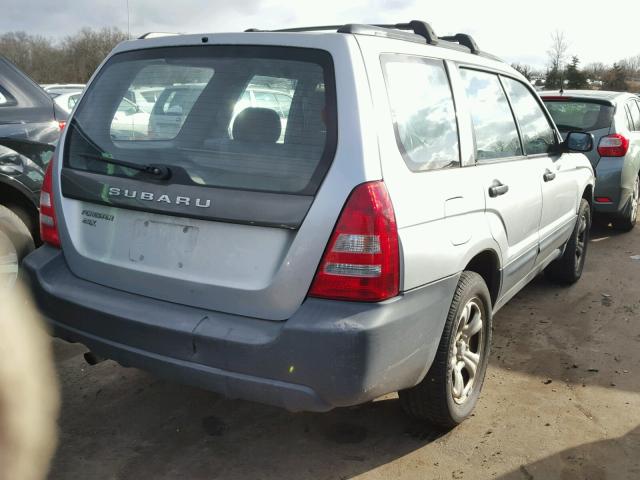 JF1SG63615H731655 - 2005 SUBARU FORESTER 2 SILVER photo 4