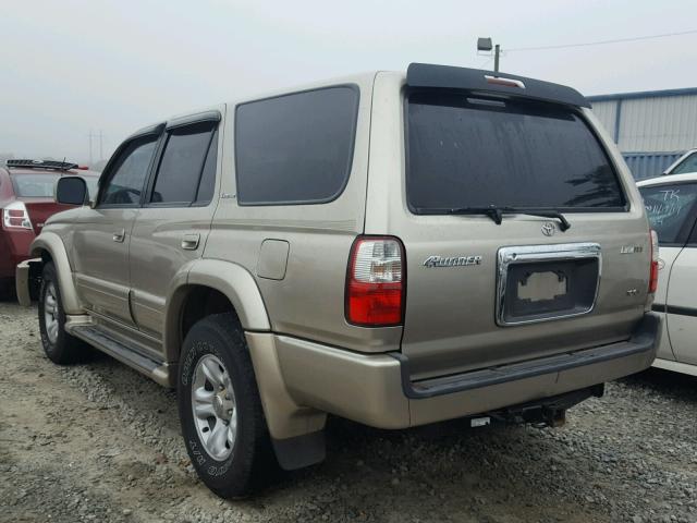 JT3GN87R320228956 - 2002 TOYOTA 4RUNNER LI GOLD photo 3