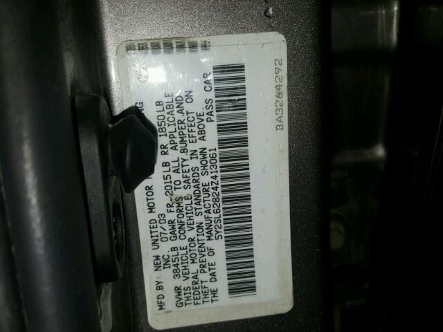 5Y2SL62824Z413061 - 2004 PONTIAC VIBE GRAY photo 10