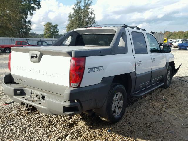 3GNEC13T72G203076 - 2002 CHEVROLET AVALANCHE WHITE photo 4