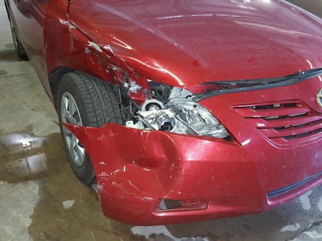4T1BK46K78U058674 - 2008 TOYOTA CAMRY LE RED photo 9