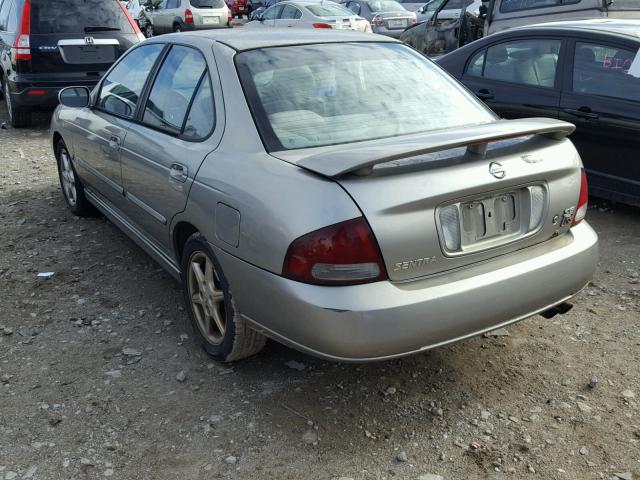 3N1AB51D72L705173 - 2002 NISSAN SENTRA SE- SILVER photo 3