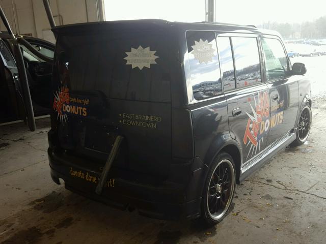 JTLKT324050175443 - 2005 TOYOTA SCION XB BLACK photo 4