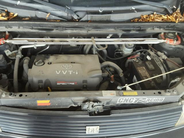JTLKT324050175443 - 2005 TOYOTA SCION XB BLACK photo 7