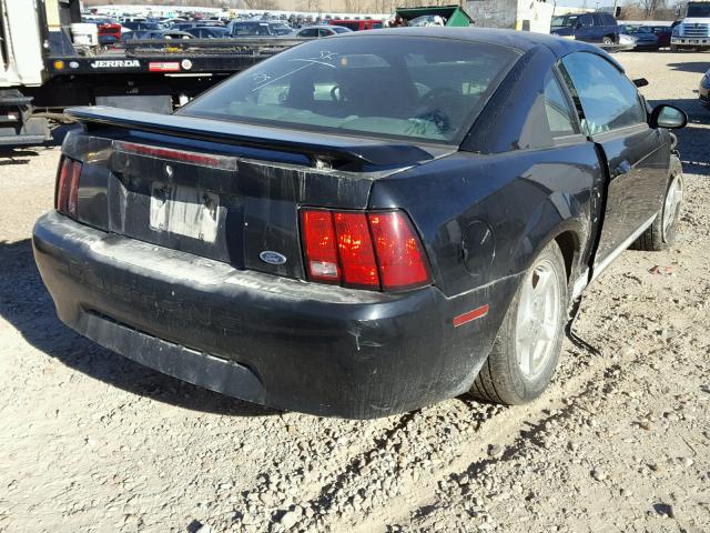 1FAFP40492F193383 - 2002 FORD MUSTANG BLACK photo 4