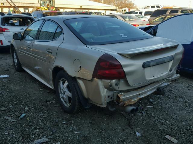 2G2WS542841313082 - 2004 PONTIAC GRAND PRIX TAN photo 3