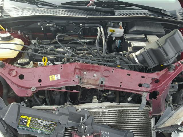 1FAFP34N67W178960 - 2007 FORD FOCUS ZX4 MAROON photo 7