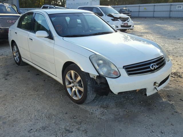 JNKCV51E26M520688 - 2006 INFINITI G35 WHITE photo 1