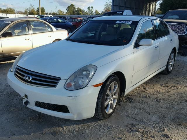 JNKCV51E26M520688 - 2006 INFINITI G35 WHITE photo 2