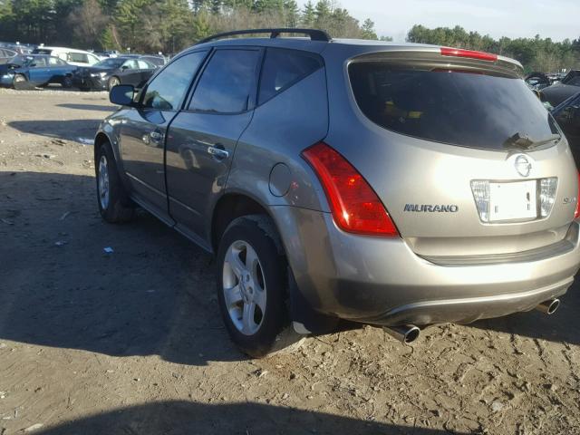 JN8AZ08W24W310015 - 2004 NISSAN MURANO SL SILVER photo 3