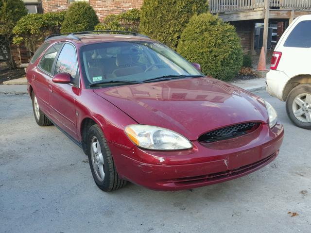 1FAFP58S92G128858 - 2002 FORD TAURUS SE RED photo 1