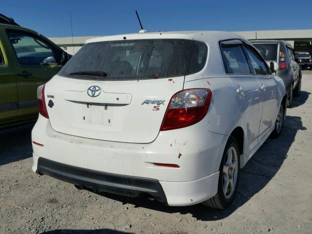 2T1KE40E89C020562 - 2009 TOYOTA COROLLA MA WHITE photo 4