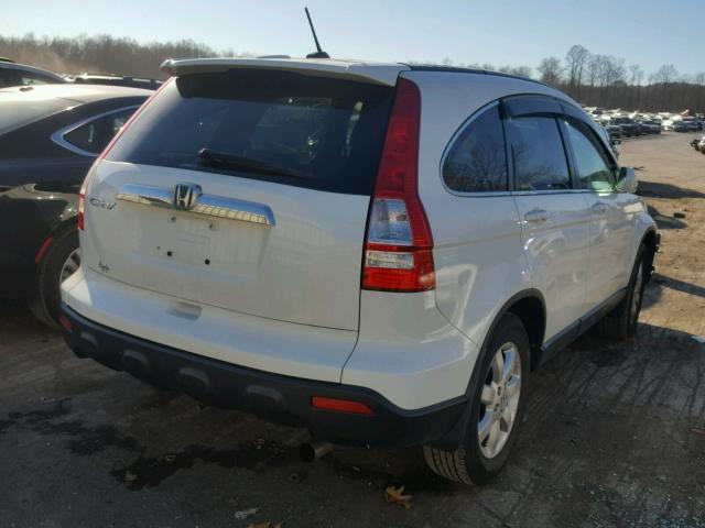 JHLRE48767C116199 - 2007 HONDA CR-V EXL WHITE photo 4