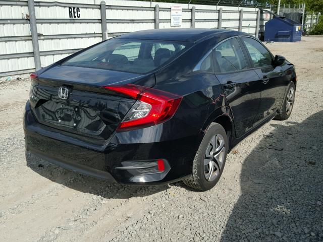 19XFC2F55HE007870 - 2017 HONDA CIVIC LX BLACK photo 4